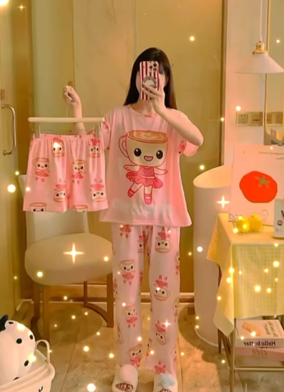 Pijama de caricatura con estampado de animal