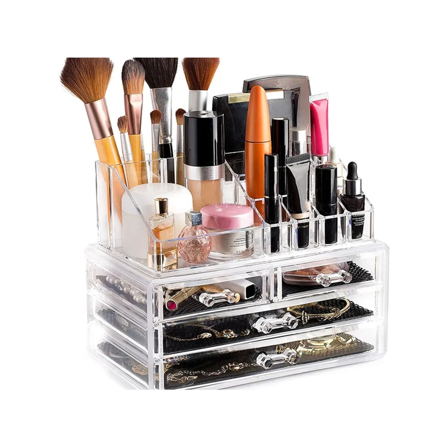 Organizador acrílico de maquillaje