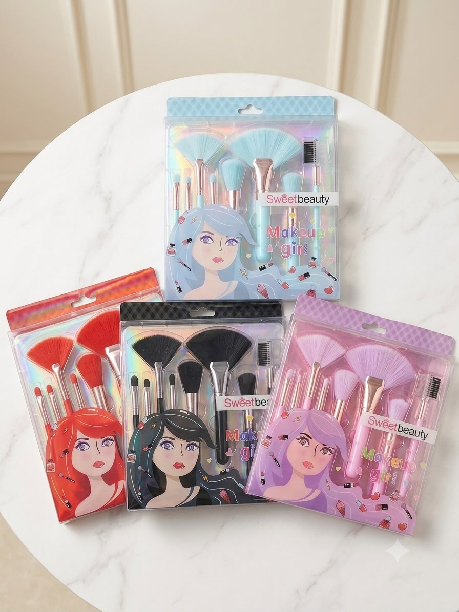 Set de brochas de maquillaje Sweet Beauty