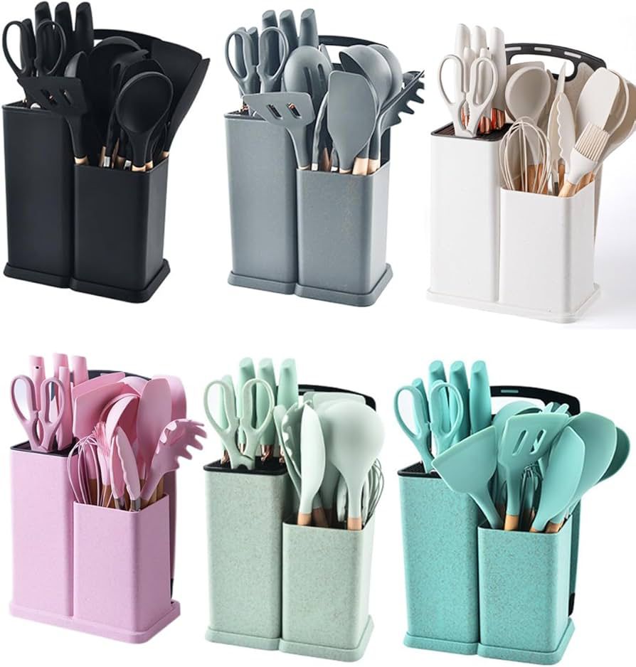 Set de utensilios de cocina de silicona