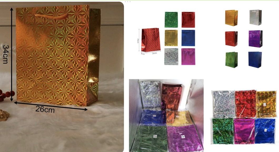 Bolsa de regalo holográfica grande