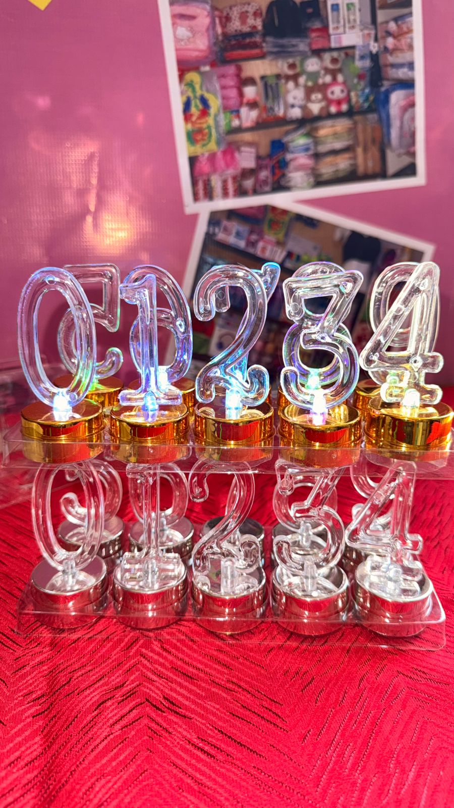 Números luminosos decorativos