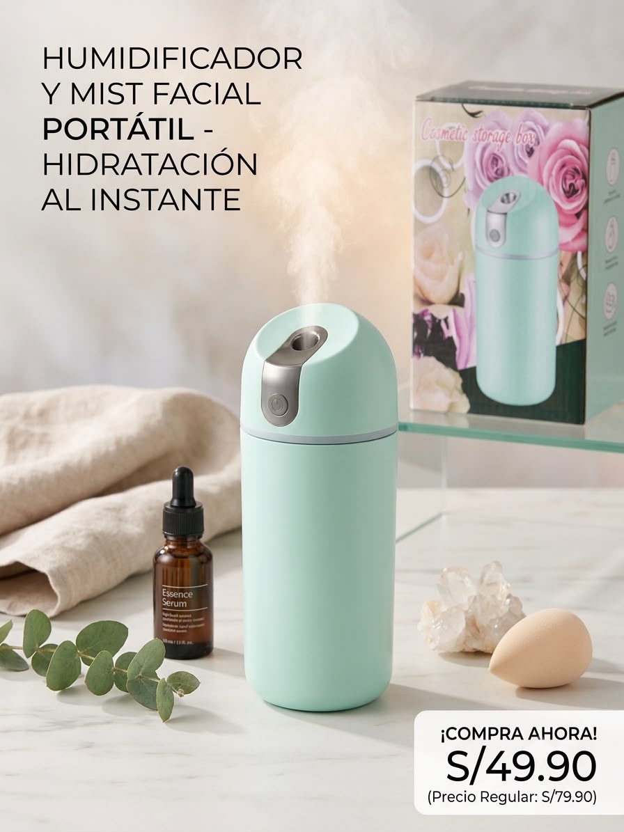 Humidificador y Mist Facial Portátil