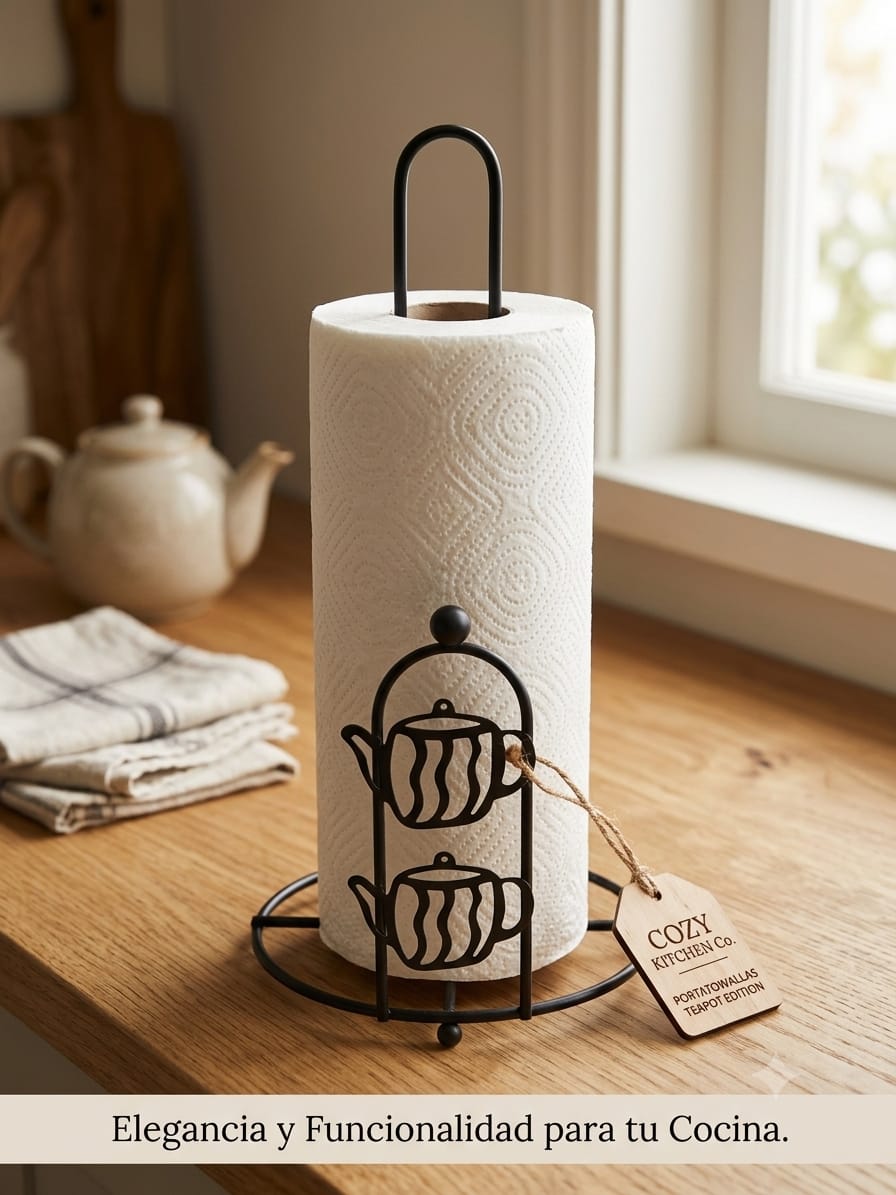 Porta Rollos de Cocina Metálico