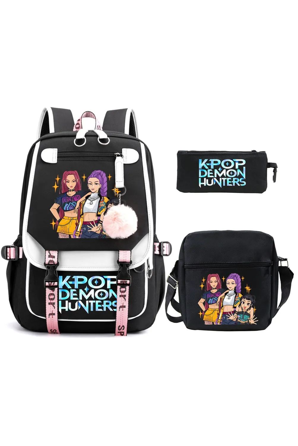 Set de Mochila KPOP Demon Hunters