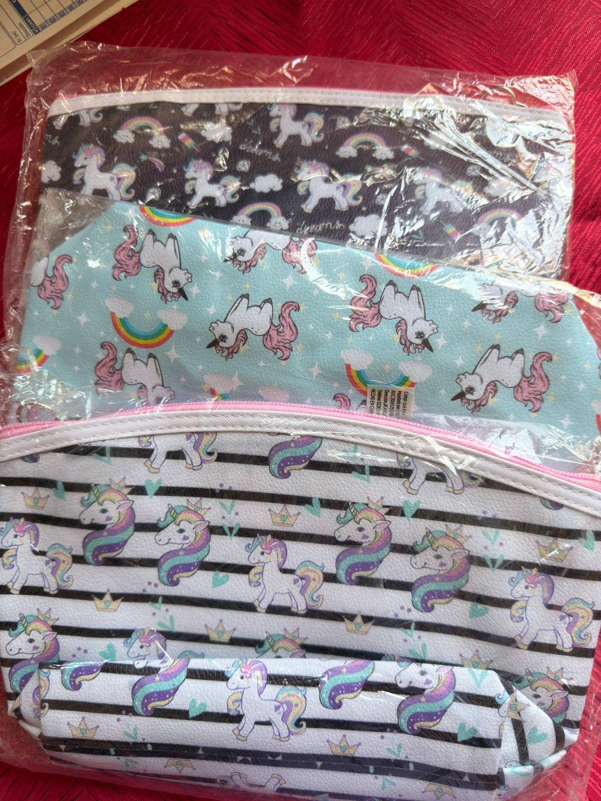 Set de neceseres Unicornios