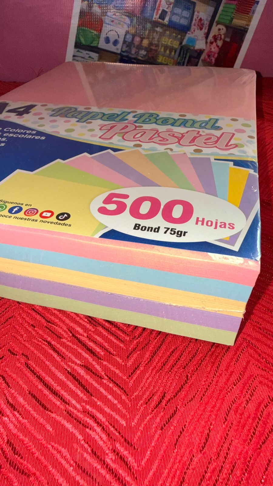 Papel Bond color Pastel A4