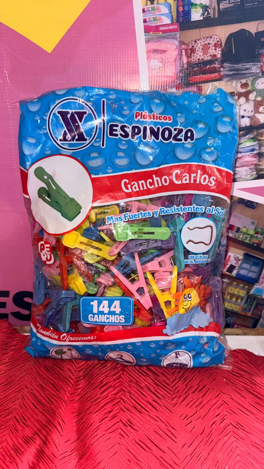 Ganchos pinza (144 unidades)