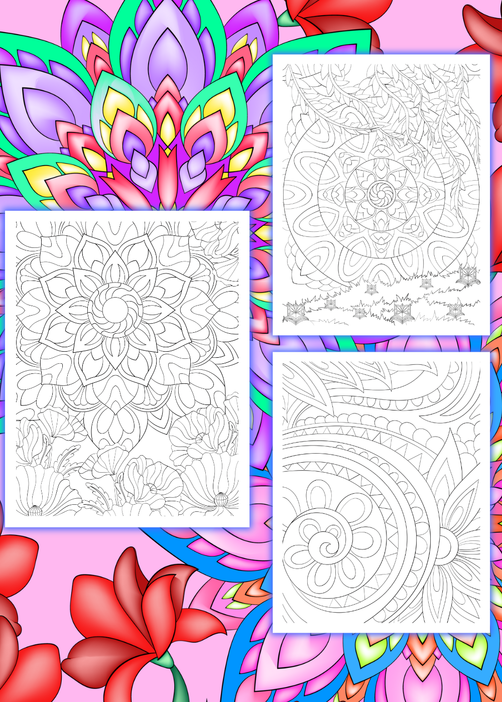 Distract Yourself Stress Relief Coloring Book