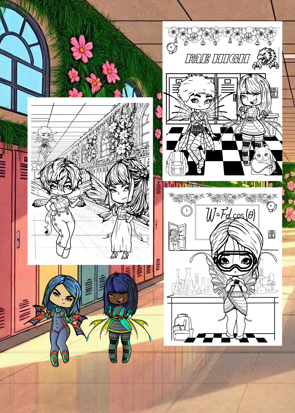 Fae High Coloring Book