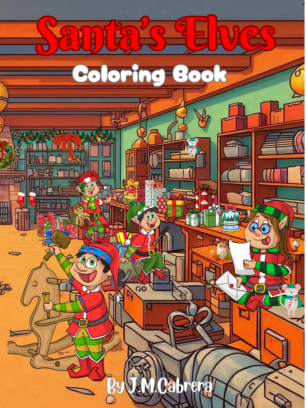 Santa’s Elves Coloring Book
