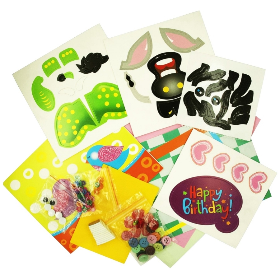 Ekta 4-in-1 DIY Craft Box for Kids – Multi-Activity Art Set Includes Paper Cup Puppets, Greeting Cards, Quilling & Wooden Stick Art – Educational Creative Kit for Boys & Girls Ages 5+