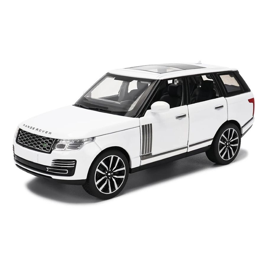 Black Mamba 1:32 Range Rover Sport Diecast SUV Model – Alloy Metal Toy Car with Sound & Lights – Openable Doors & Hood – Premium Off-Road Pull-Back Vehicle for Kids & Collectors