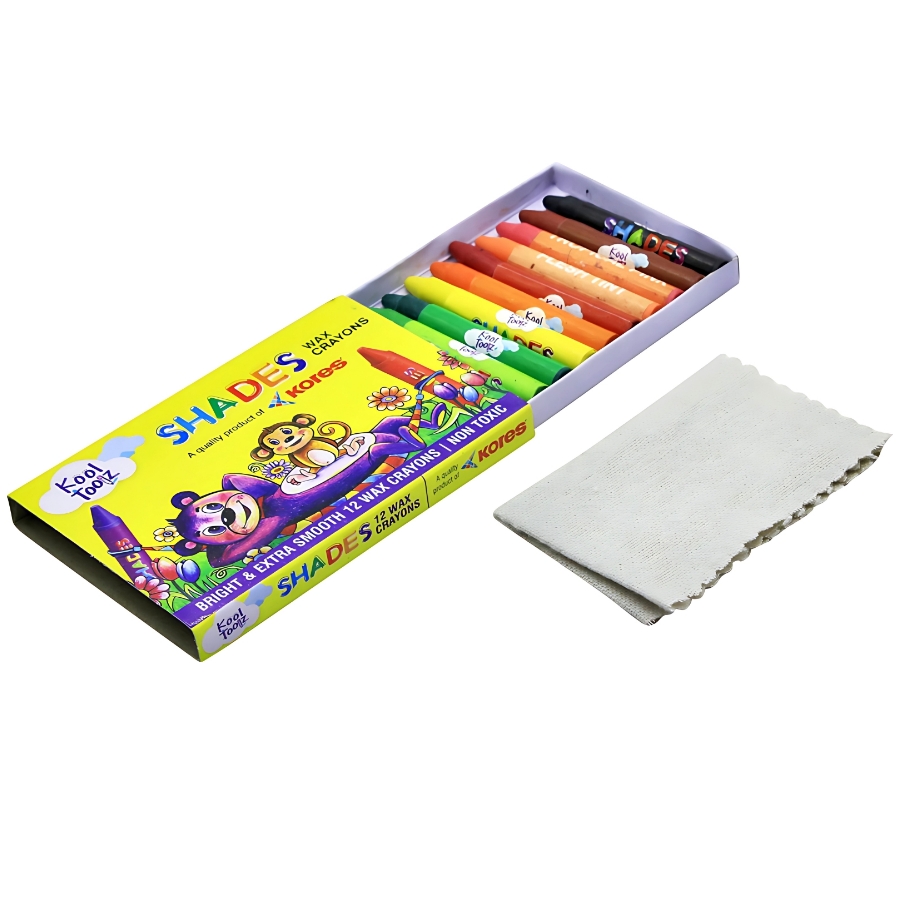 Ekta 2-in-1 Colour & Wipe Fruits & Vegetables – 24 Reusable Cards with 12 Crayons & Duster – Educational Preschool Picture-Word Recognition Game – Mess-Free Sensory Toy for Kids Ages 3+