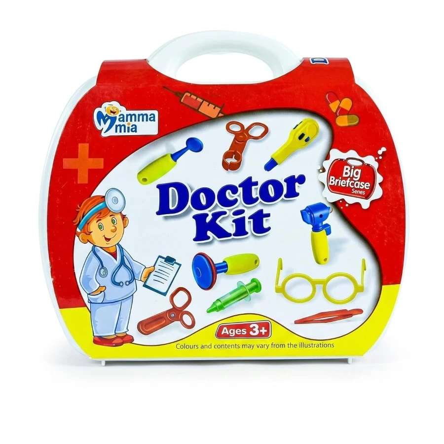Mamma Mia Toys BB Kids 11 Pcs Doctor Set – Pretend Play Medical Kit & Educational Role Play Toy for Boys & Girls (Ages 3+)