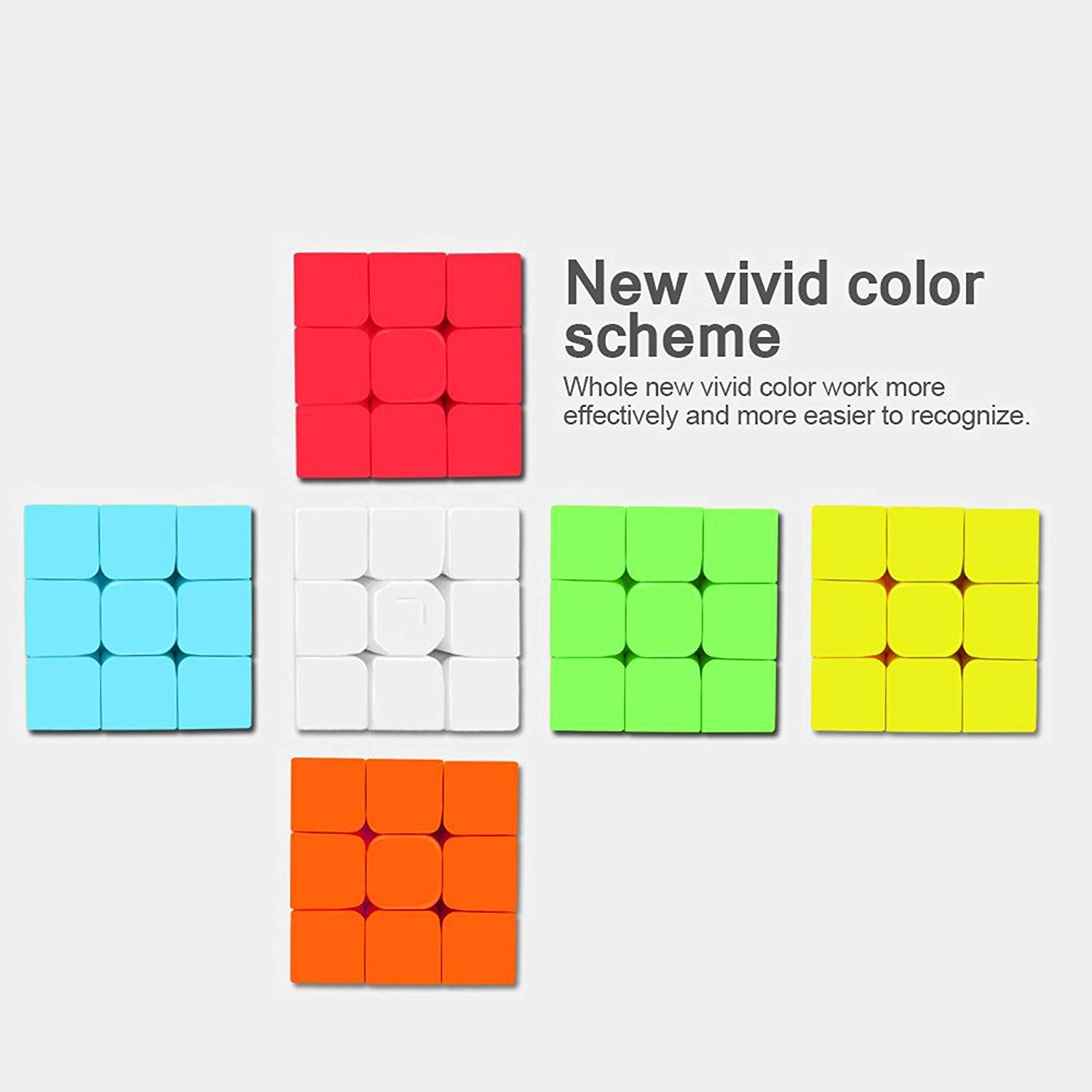 Zuurvi® 3x3 Rubik's Cube – Enhances Memory, Logic & Problem Solving – Smooth Turning Brain Teaser Puzzle – Durable Eco-Friendly Material – Best Educational Gift for Boys & Girls