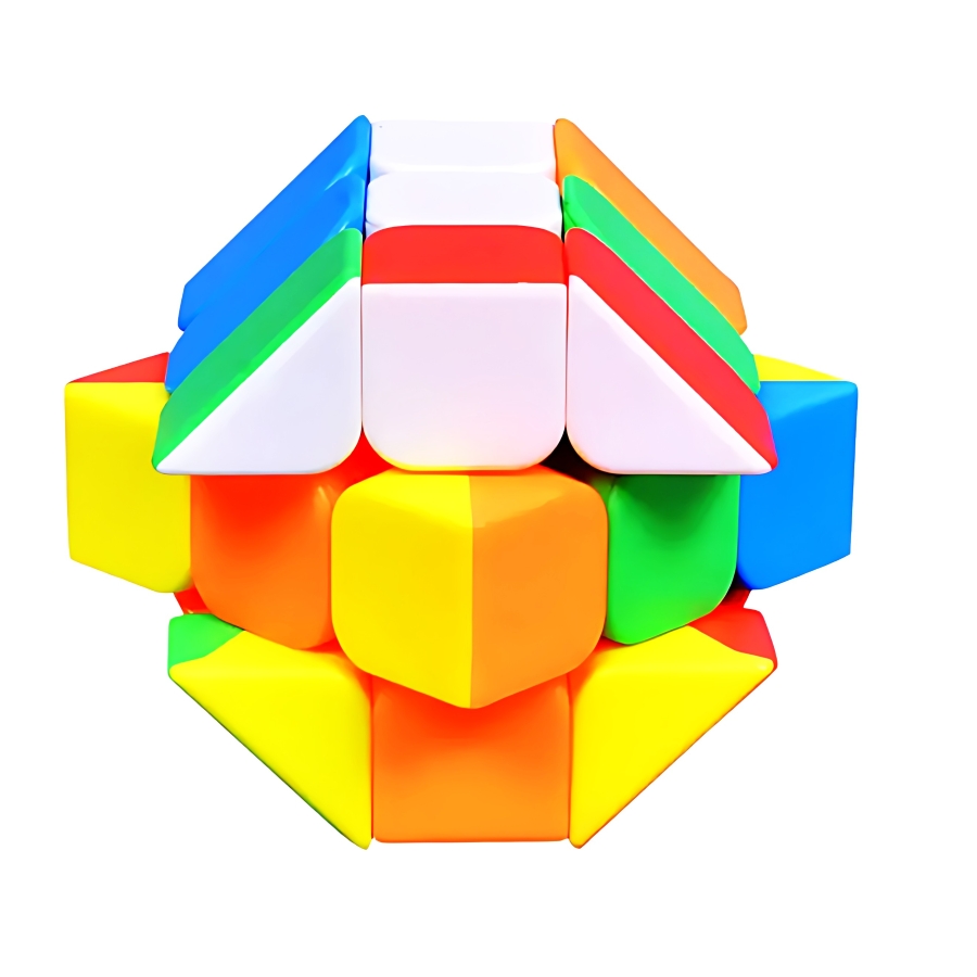 Zuurvi® 3x3 Octagon Barrel Cube – Professional Shape-Shifting Speed Cube – Smooth Turning Magic Column Puzzle – Brain Teaser Toy for Kids & Adults – Stress Relief & Focus