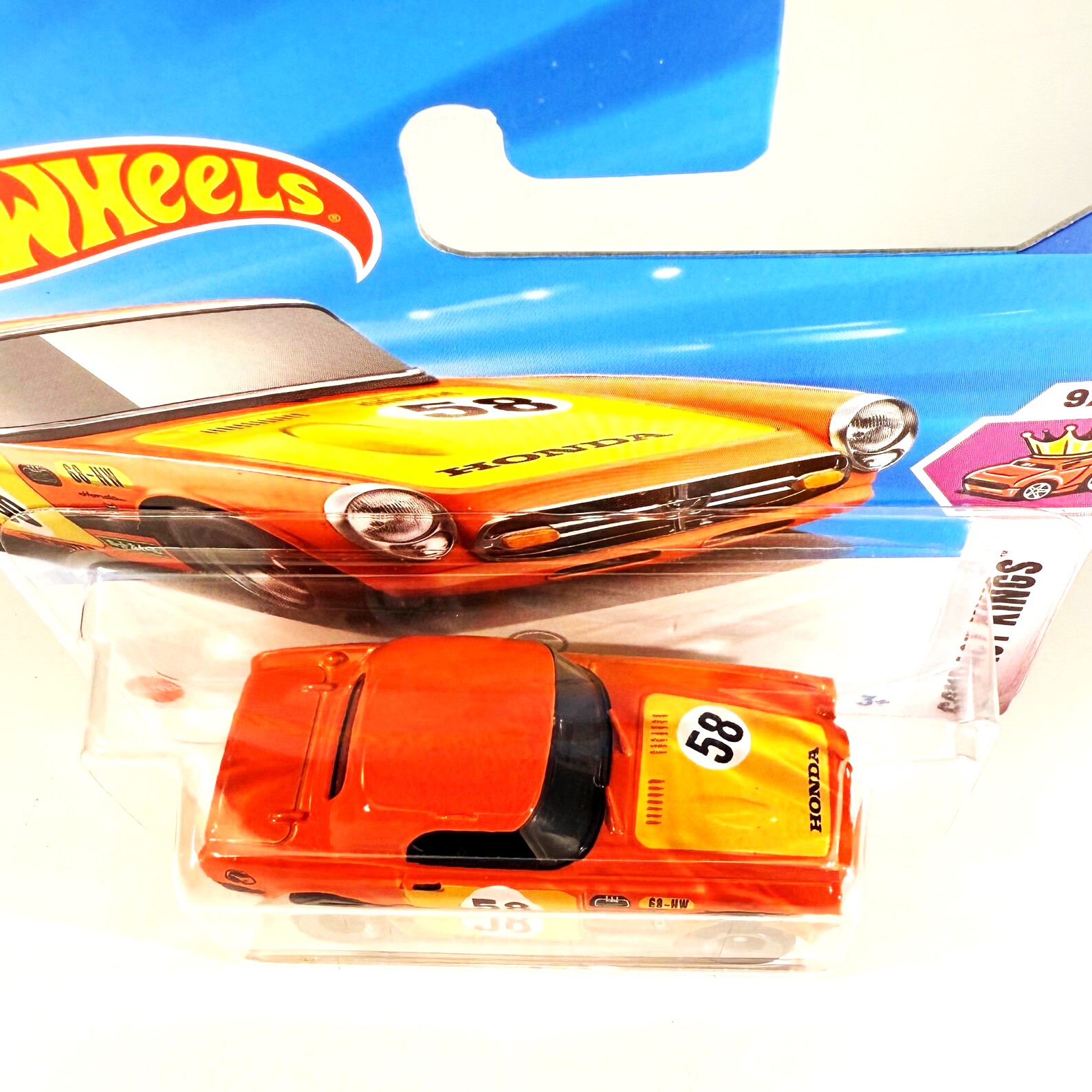 Hot Wheels Honda S800 Racing (Treasure Hunt) - Orange