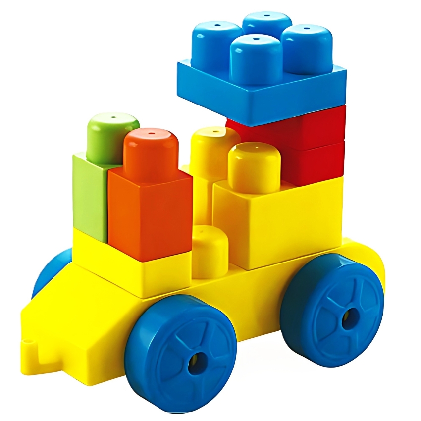Peacock Jumbo Brix 20 Duplex Box – 20 Piece Extra Large Building Blocks – STEM Educational Construction Toy for Toddlers – Safe & Non-Toxic First Building Set – Ages 3+ Months