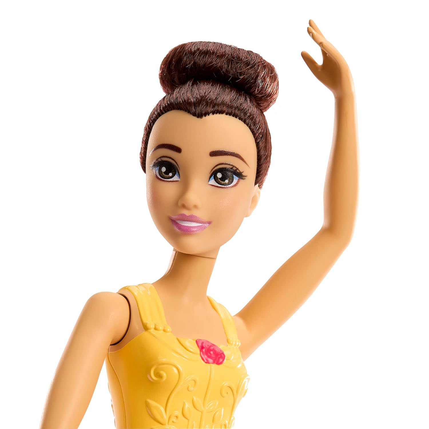 Disney Princess Belle Posable Ballerina Doll - 11.5" Fashion Doll with Ballet Outfit - Beauty and the Beast Toy Gift for Girls - Sparkle & Twirl Series