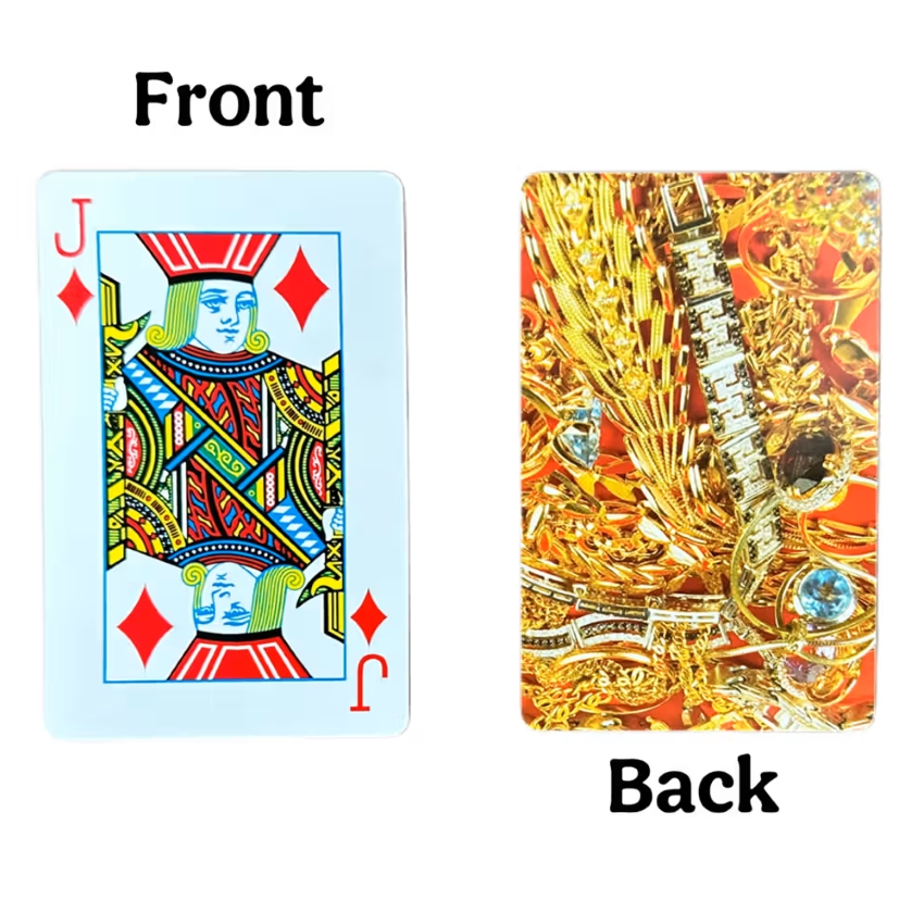 PARKSONS Cartamundi 555 Prime Playing Cards – Premium White & Gold Edition – Professional Deck for Poker, Magic & Rummy – Luxury Bridge Size Cards – 55 Cards