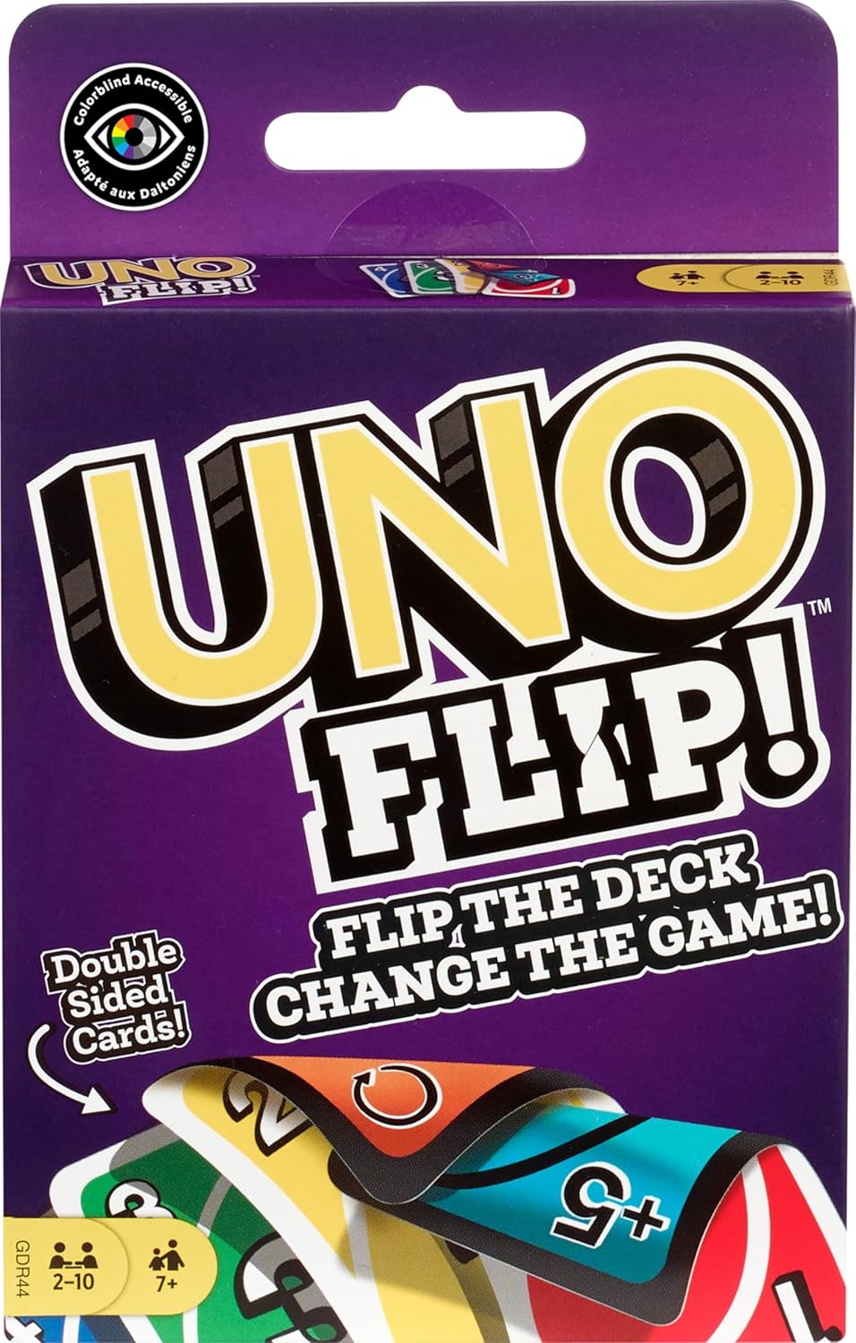 UNO Flip! The Ultimate Family Game Night Card Game – Travel-Friendly 2-Sided Deck – Fun & Unpredictable Party Game for Ages 7+ – Mattel Official