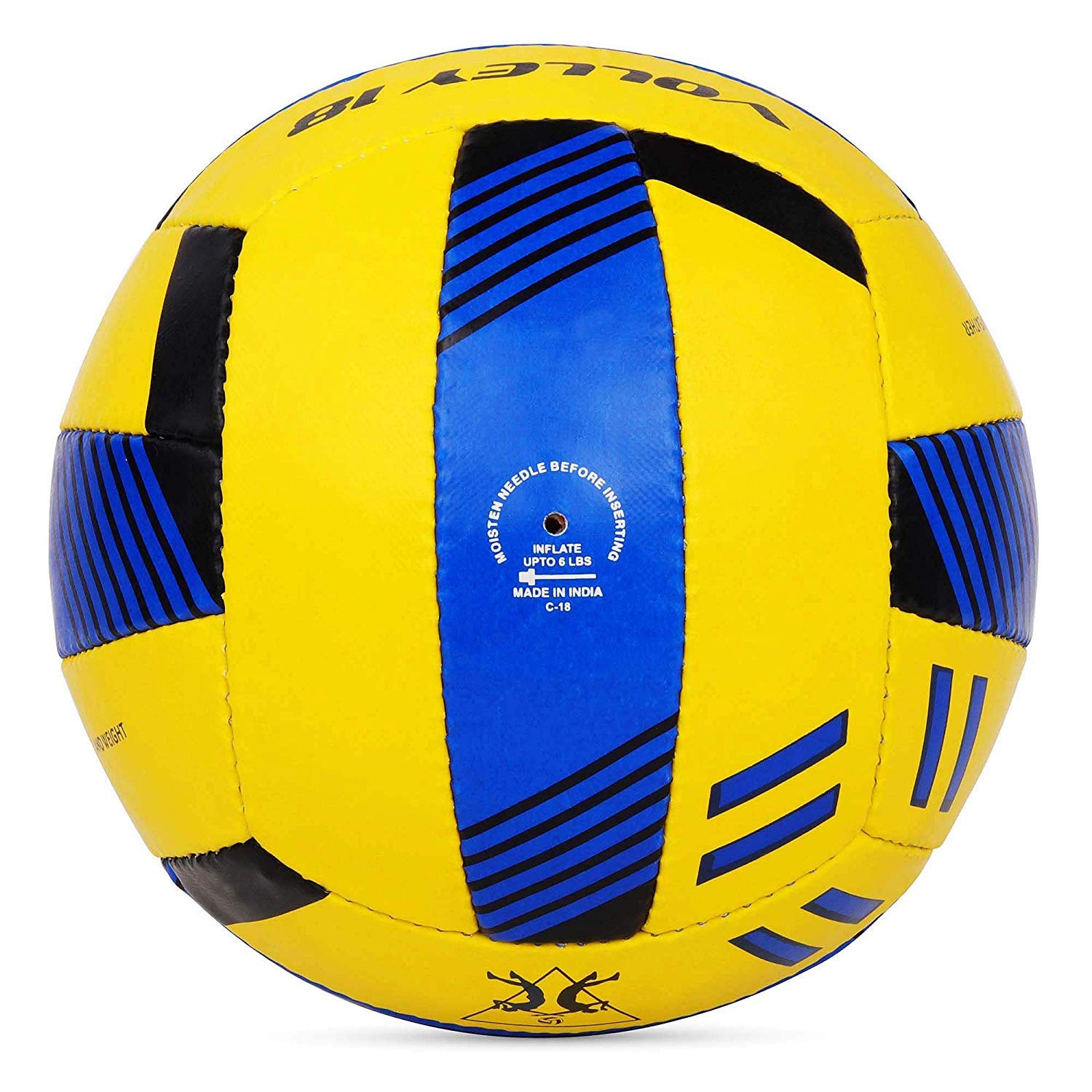 Cosco Volley-18 Volleyball – Premium Synthetic Hand-Sewn 18-Panel Ball – High-Performance Latex Bladder for Training & Schools – Durable All-Surface Volley Ball (Size 4)