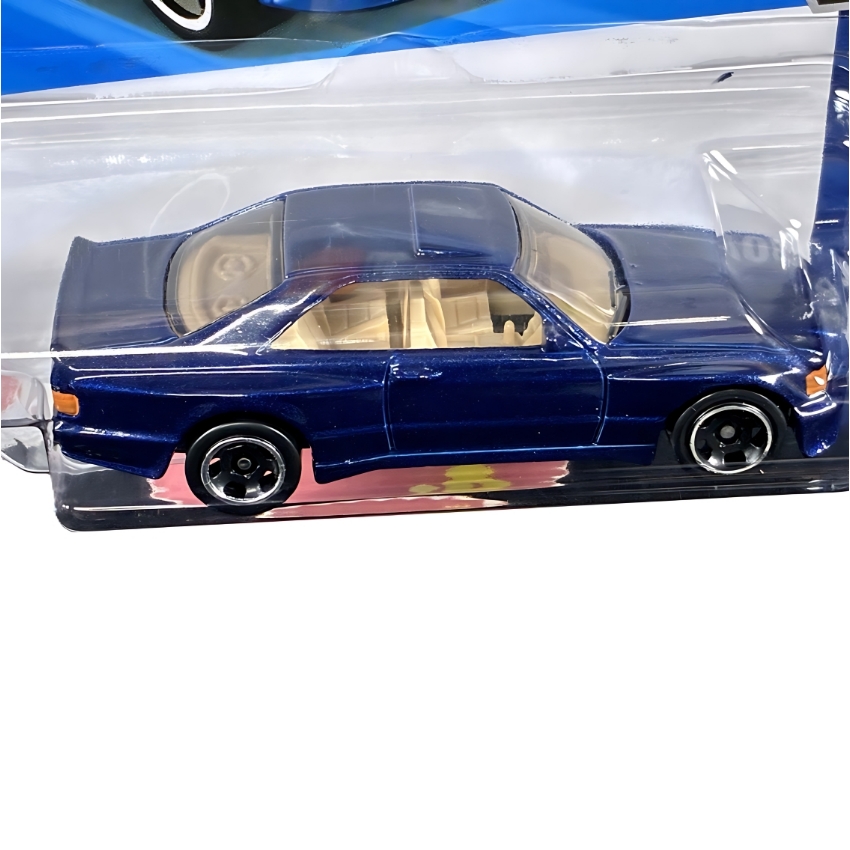 Hot Wheels 2026 '89 Mercedes-Benz 560 SEC AMG (Metalflake Blue) – #186 Wild Widebody – Detailed 164 Scale W126 Custom – Authentic AMG Badging & AeroDisc Wheels