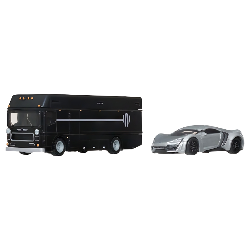 Hot Wheels Lykan Hypersport & Euro Hauler Team Transport Set – 1:64 Scale Premium Metal Die-Cast Toy – Realistic Supercar & Truck Combo – Best Gift for Hot Wheels Collectors