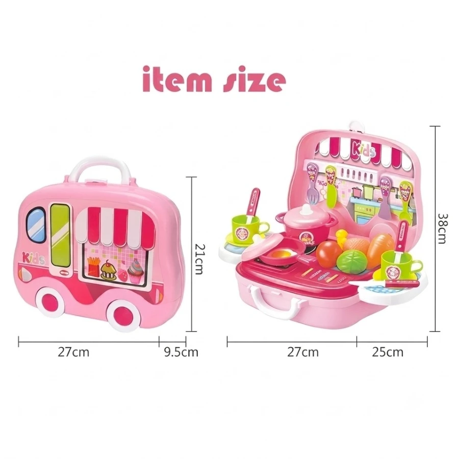 Annie Kids New Kitchen Cook Set – Pretend Play Cooking Toy Kit with Pots, Pans & Utensils Accessories (Ages 3+)