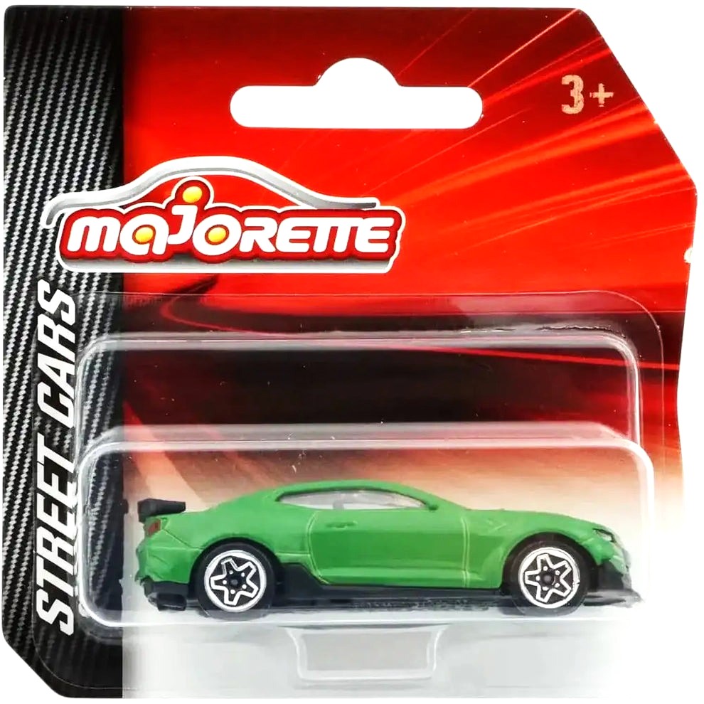 Majorette Street Cars Chevrolet Camaro Diecast – 1:64 Scale Model with Suspension & Free-Wheeling – Official Chevy Licensed Toy Car