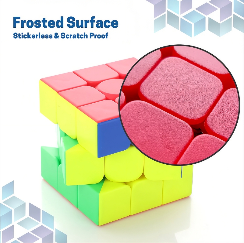 Chanak 3x3 Speed Cube – BIS Certified Educational Puzzle – Improves Logic & Memory – Smooth Rotation Stickerless Magic Cube – Best Birthday & Return Gift for Kids