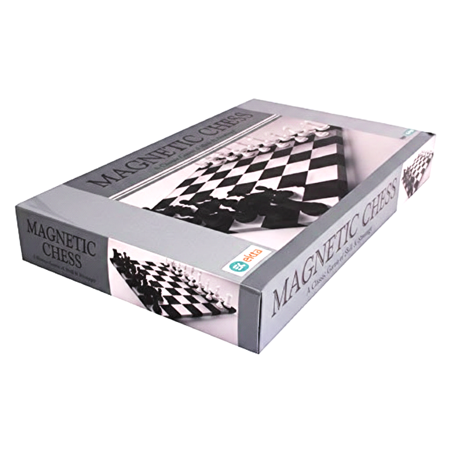 Ekta Magnetic Chess Set for Kids & Adults – Portable Folding Travel Chess Board with Built-in Storage – Strong Magnetic Pieces for Stable Gameplay – Educational Strategy Game for Beginners Ages 6+