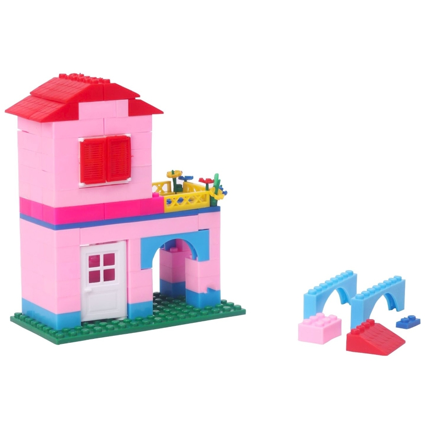 Peacock Dream House Building Block Set – 142 Piece Interlocking Smart Blocks – STEM Educational Construction Toy for Kids – Creative DIY Home Design Kit – Ages 3+ Years