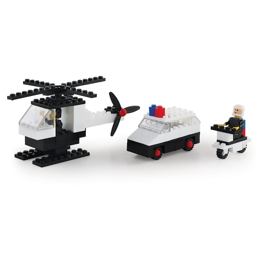 Peacock Highway Patrol Smart Blocks Set – 260 Piece Premium Interlocking Building Blocks – STEM Educational Construction Toy for Kids – Build Police Cars & Stations – Ages 5+ Years
