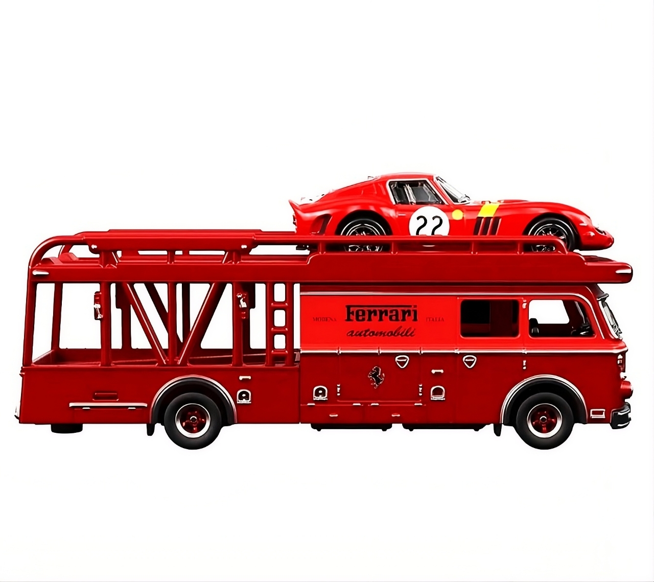  Hot Wheels Premium Team Transport Ferrari 250 GTO & Fiat 642 RN2 Bartoletti