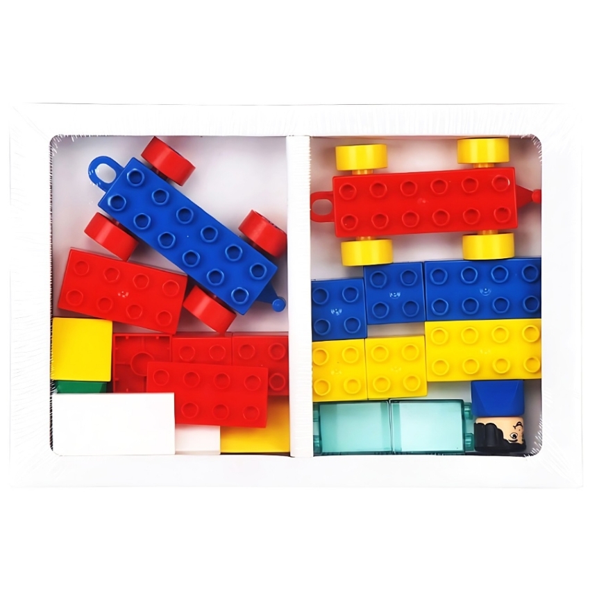 Peacock Kinder Blocks Car Set – Interlocking Vehicle Building Toy for Toddlers – STEM Educational Construction Set for Preschoolers – Ages 3+ Years
