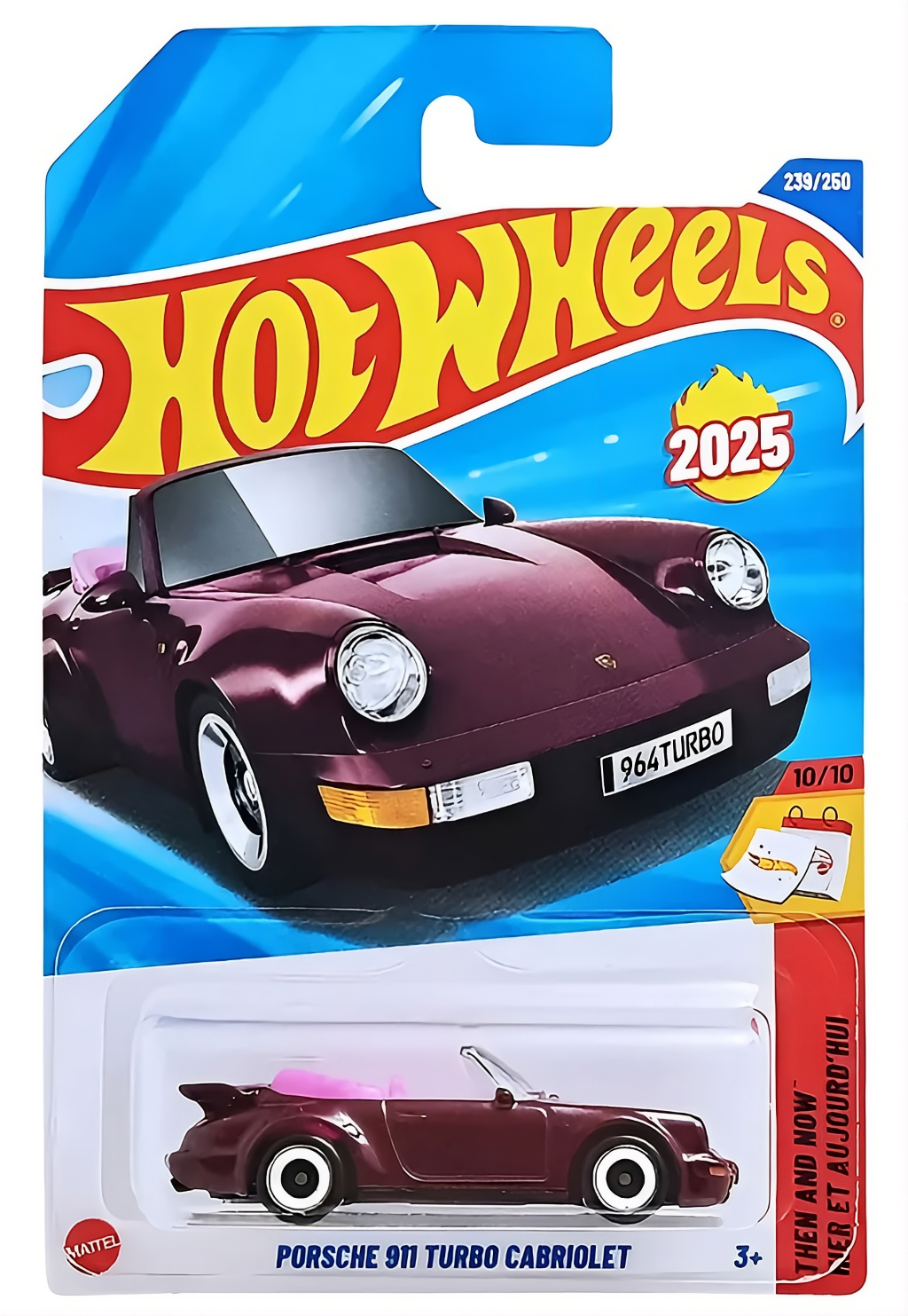 Hot Wheels Porsche 911 Turbo Cabriolet Then and Now New 2025