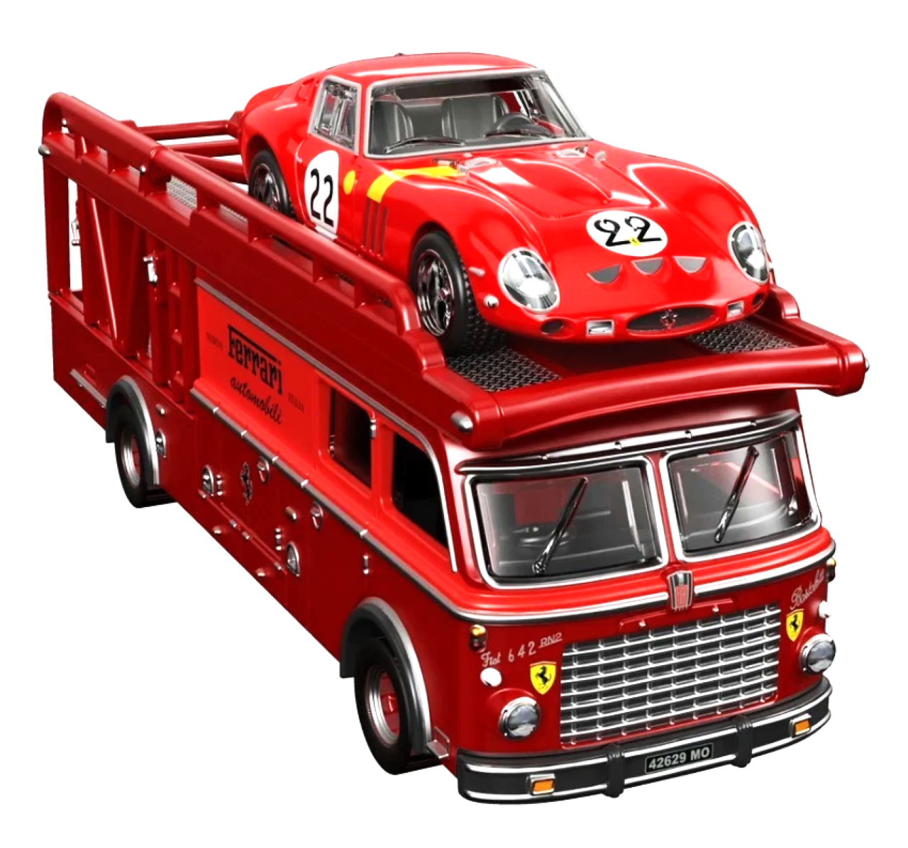  Hot Wheels Premium Team Transport Ferrari 250 GTO & Fiat 642 RN2 Bartoletti