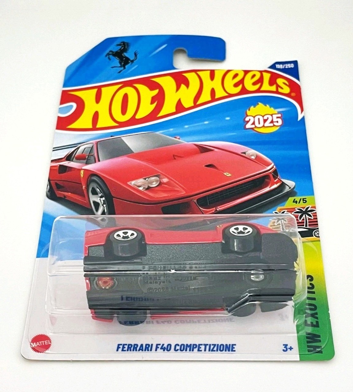 Hot Wheels Exotics Ferrari F40 Competizione in Red