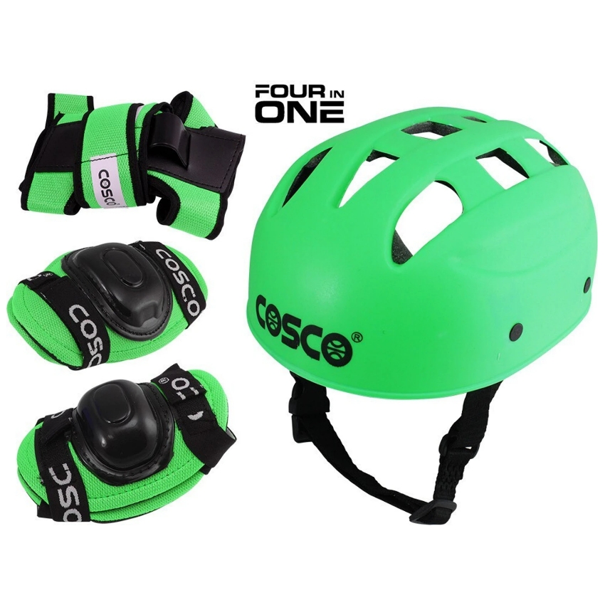 Cosco Defender Sr. Skating Protective Kit – 4-in-1 Senior Safety Gear with ABS Helmet, Knee, Elbow & Palm Guards – High-Impact EVA Foam Padding – Adjustable Size for Adults