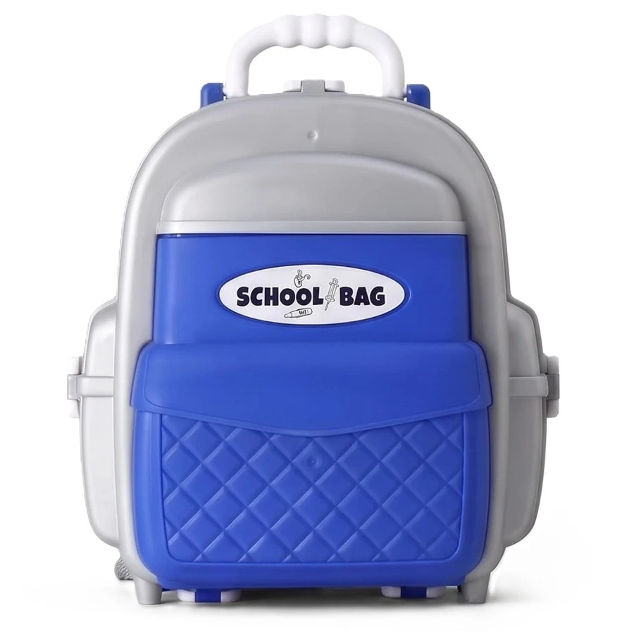 Mamma Mia 33 Pcs Doctor Set School Bag Toy – Kids Convertible Pretend Medical Backpack in Blue (Ages 3+)