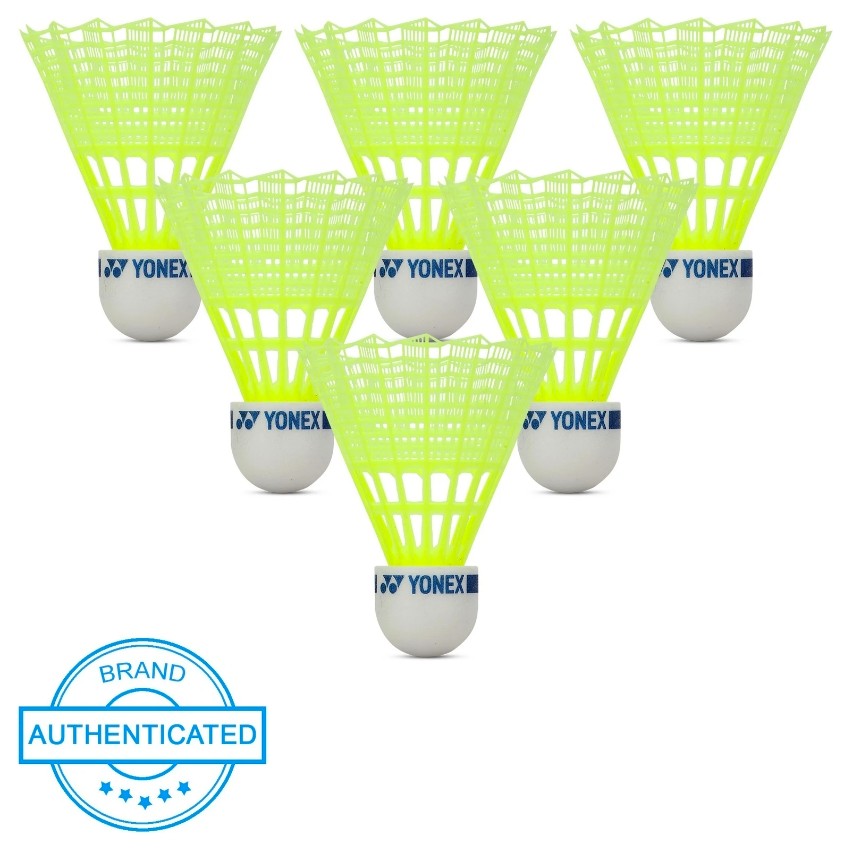 Yonex Mavis 10 Nylon Shuttlecock (Pack of 6) – Durable Training Birdies with Feather-Like Flight Performance – Medium Speed – Reliable Stability for Beginners