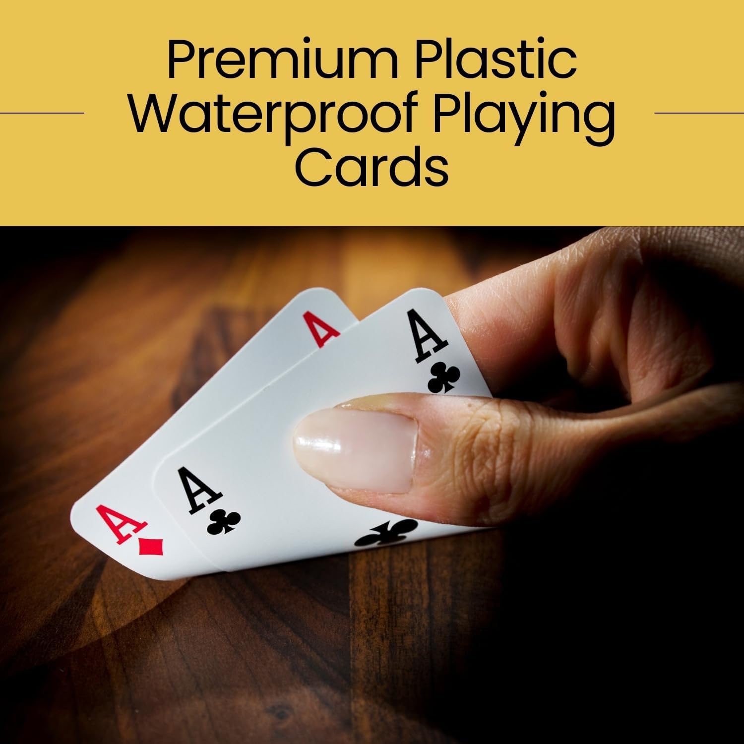 PARKSONS Cartamundi Black Box Playing Cards – Premium Plastic Coated Finish – High-Visibility Professional Cards – Smooth Glide for Cardistry & Magic – Bridge Size – Durable & Long Lasting