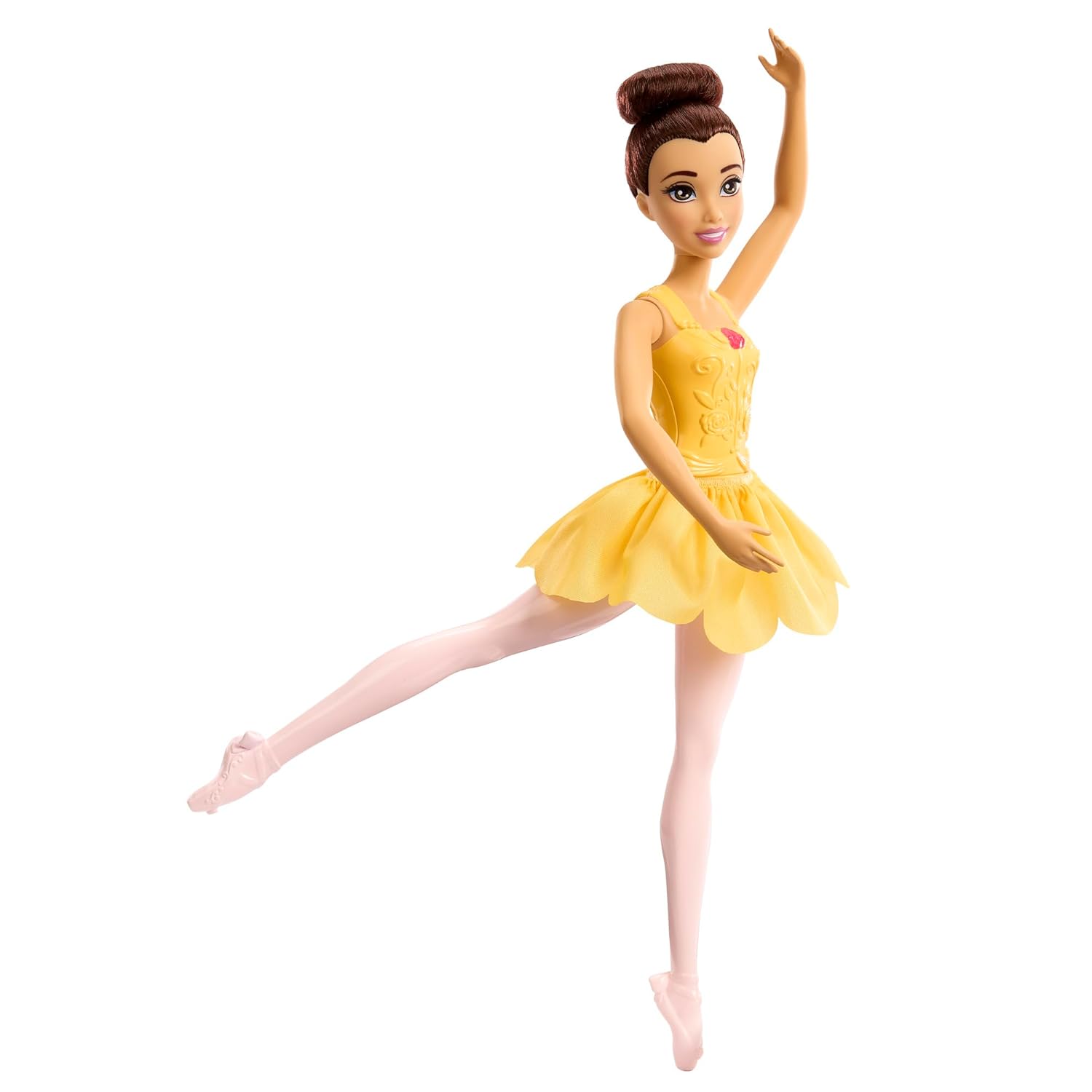 Disney Princess Belle Posable Ballerina Doll - 11.5" Fashion Doll with Ballet Outfit - Beauty and the Beast Toy Gift for Girls - Sparkle & Twirl Series