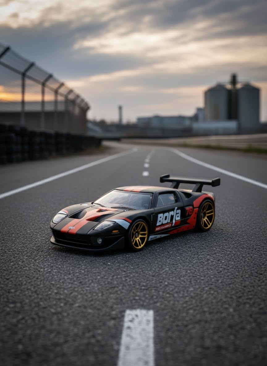 Hot Wheels Ford GT – Black & Red Borla Exhaust, Modified Series 2025