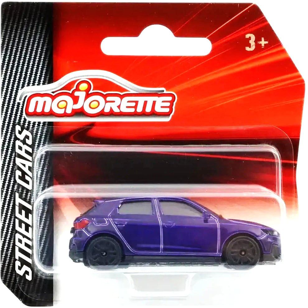 Majorette Audi A1 Sportback Purple – 1:64 Scale Street Cars Series Diecast – Official Audi Licensed Toy Car with Suspension & Free-Rolling Wheels
