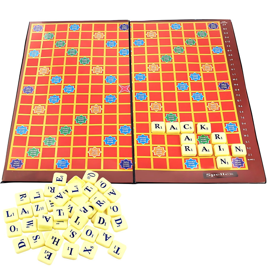 Ekta Spellex Crossword Game – Educational Word Building Board Game – Improves Spelling, Vocabulary & Strategic Thinking – Classic Family Game for Kids & Adults – Ages 7 to 12+ Years