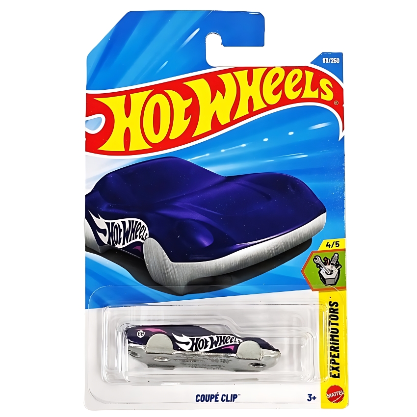 Hot Wheels 2026 Coupé Clip (Purple) – #93/250 Experimotors Series 4/5 – Sleek All-Metal Keychain Casting – Special Feature Die-Cast – Collector’s Edition