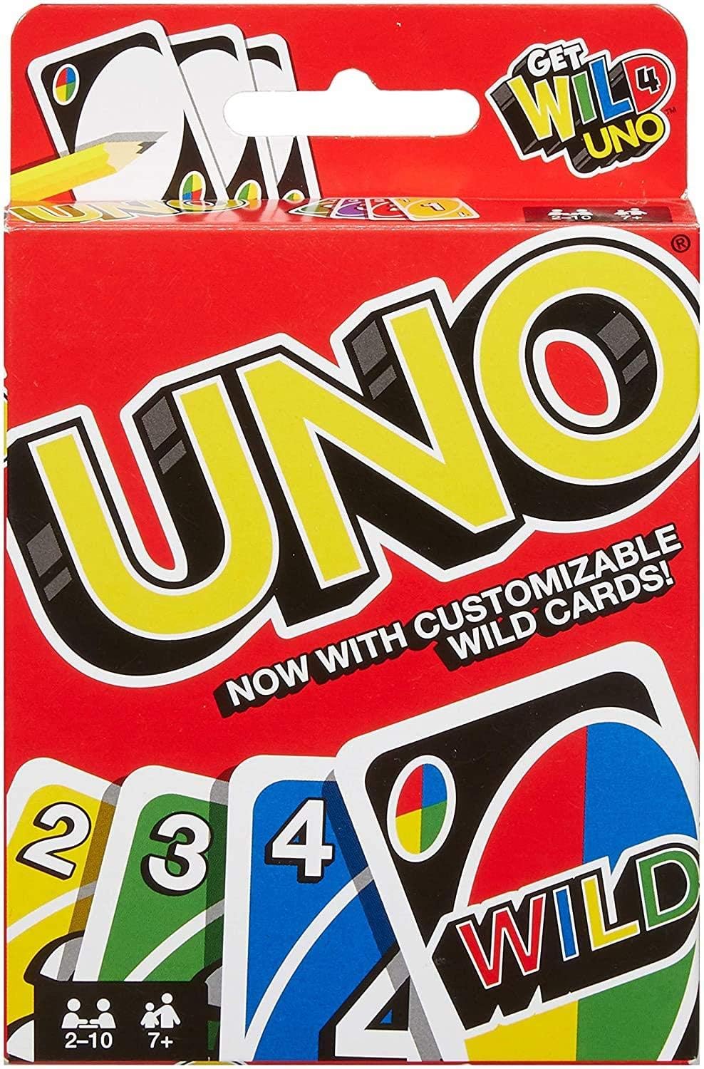 Mattel UNO Classic Card Game – Official Matching & Action Card Deck for Ages 7+ – Family Interaction & Strategic Fun for Kids and Adults